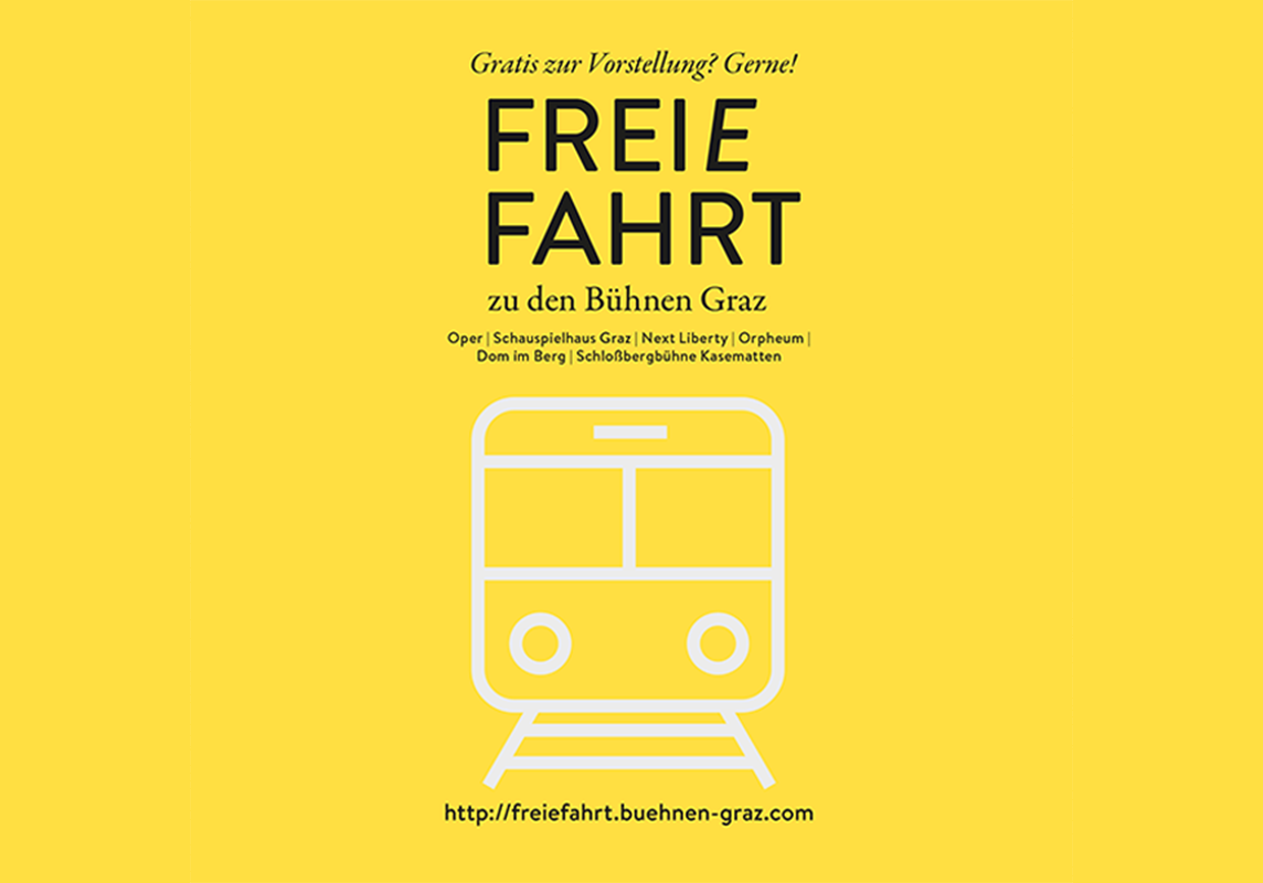 Die Aktion Freie Fahrt zu den Bühnen Graz